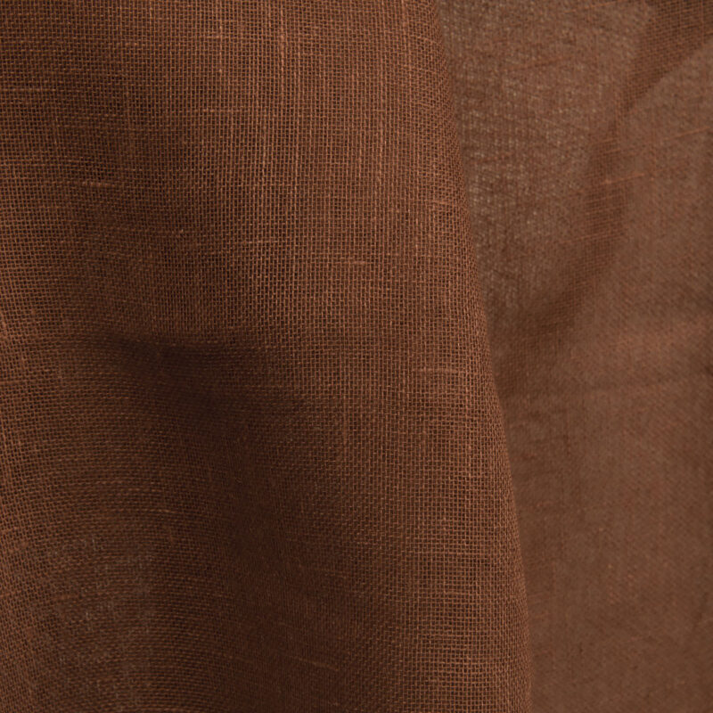 Gauze brown linen fabric