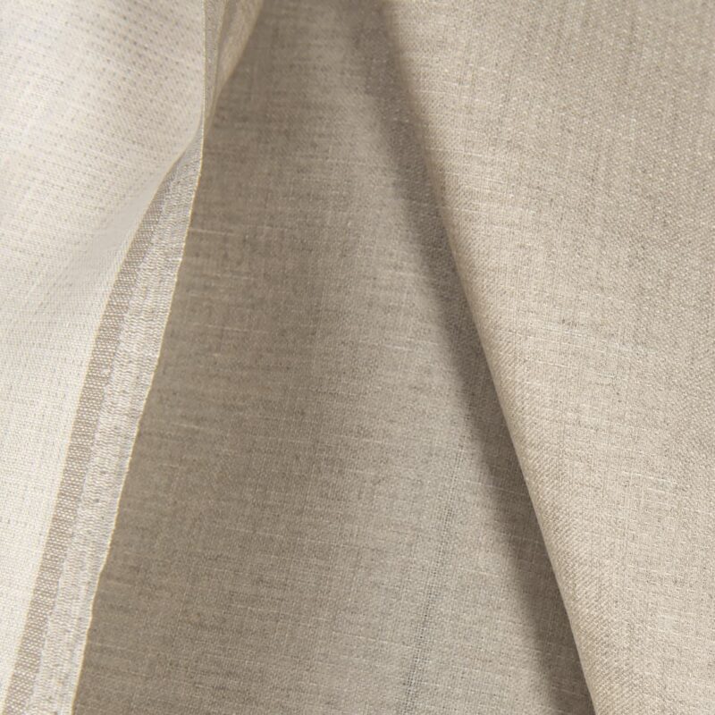 Linen fabric natural and white double-sided, double-layer