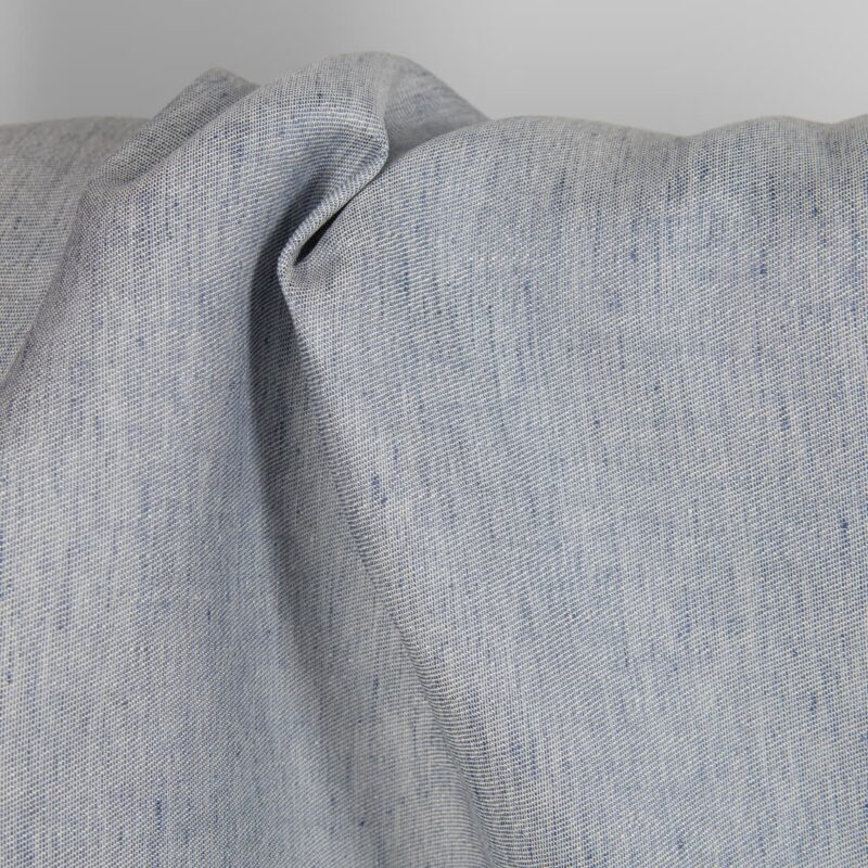 Linen fabric blue and grey double-sided product photo