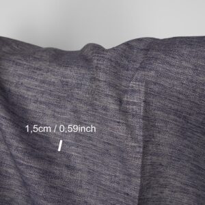 Linen fabric cobalt blue and beige double-sided, with measurements