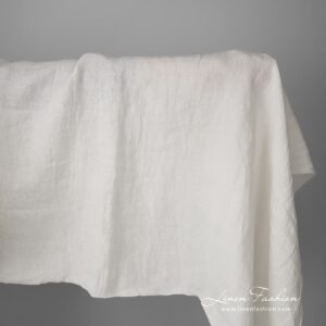 Wide off-white linen fabric, washed