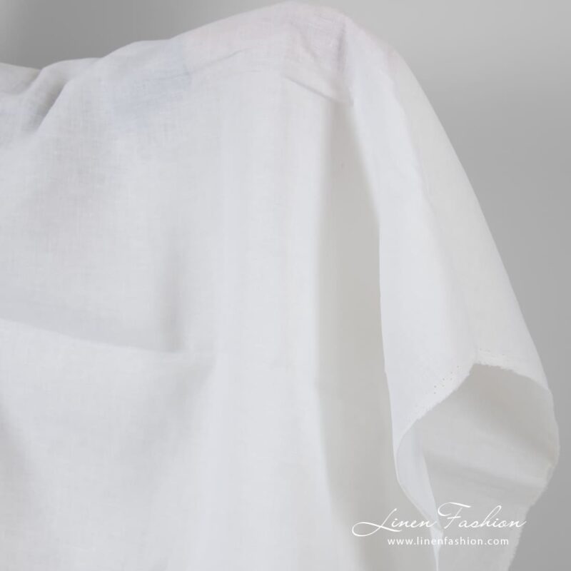 Off-white linen fabric, perfect for clothes and home textile