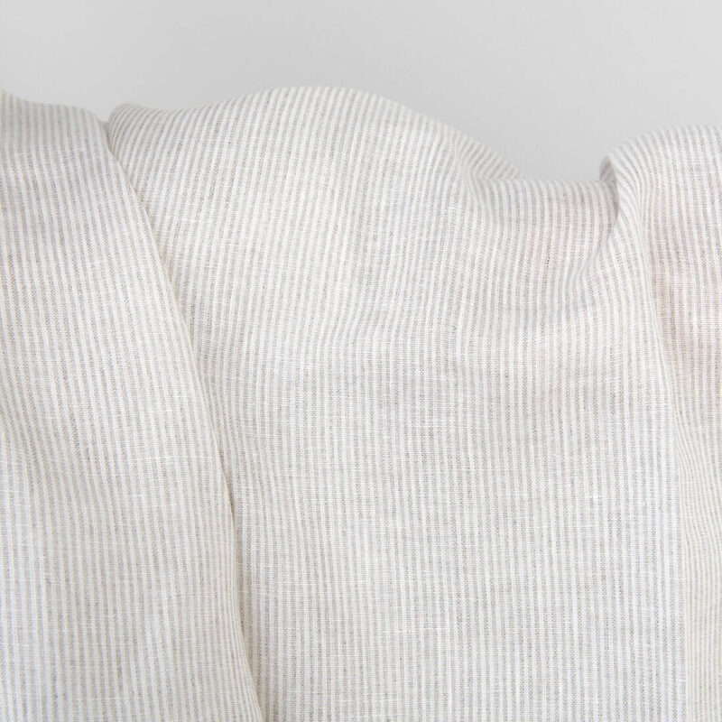 Linen fabric white and natural