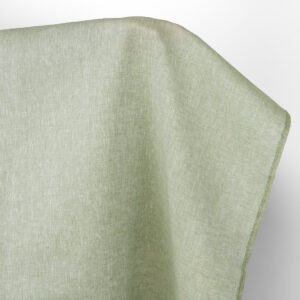 Tkanina lniana blada szałwiowa zieleń