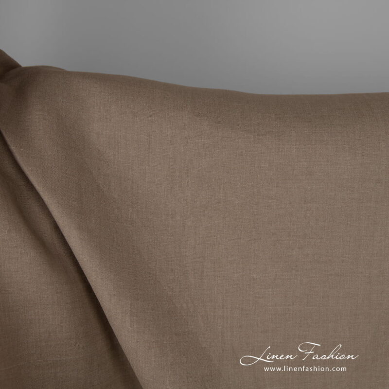 Wide linen fabric greyish brown colour 280cm