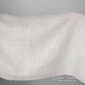 Wide linen fabric greyish white colour