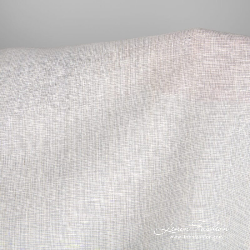 Wide linen fabric greyish white colour 280cm