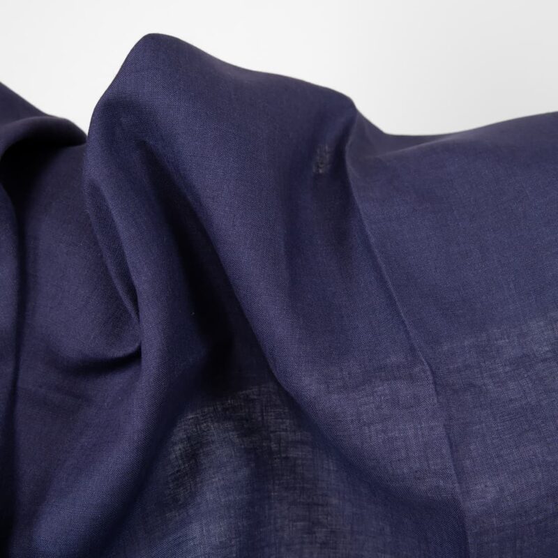 cobalt blue linen fabric, width 150cm.