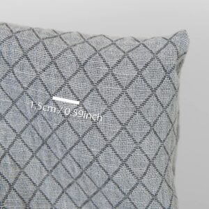 Washed linen cotton fabric diamond jacquard, with measurements