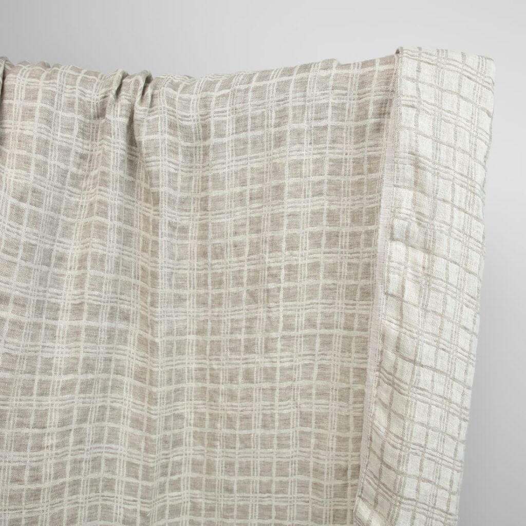 linen washed jacquard squares