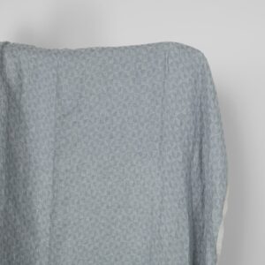 Washed linen fabric grey jacquard triangle pattern, main