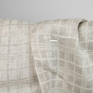 linen jacquard fabric squares 2cm.