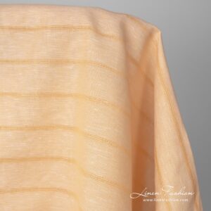 Very lightweight and thin whitish yellow linen cotton fabric