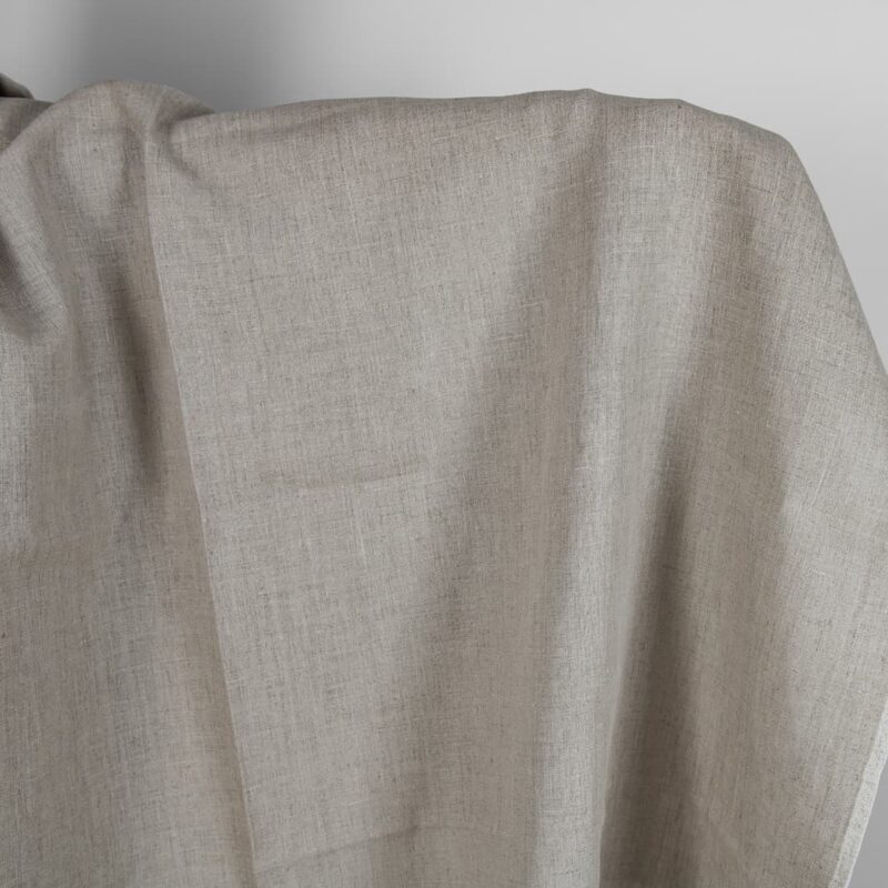 Undyed natural linen fabric