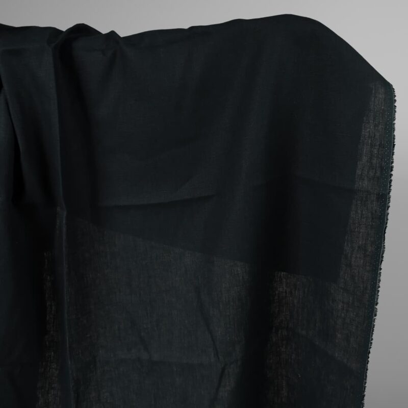Heavy linen fabric dark blue colour