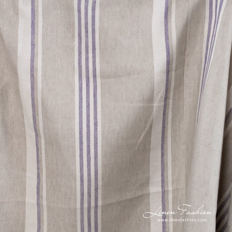 Linen fabric in light beige.