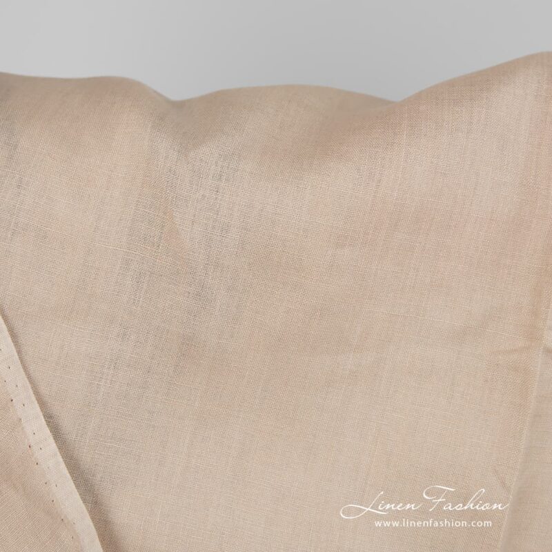 Lightweight linen fabric yellowish beige colour 150cm