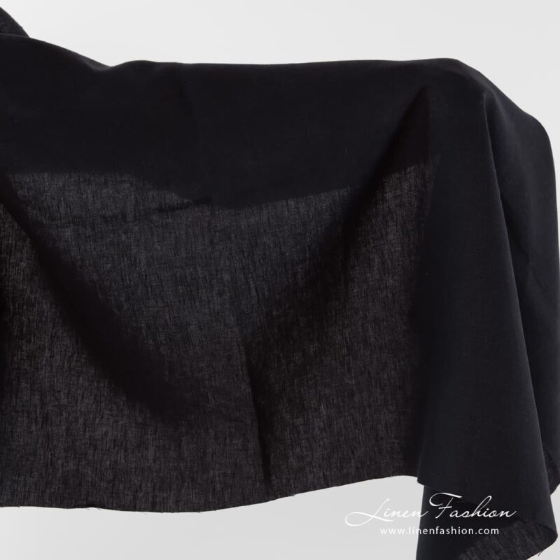 Linen navy fabric.