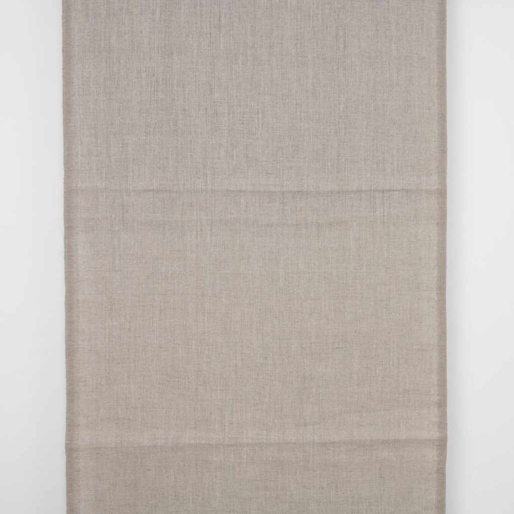 Tkanina szary len na ręczniki 1 Natural linen fabric, narrow width