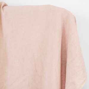 Tkanina lniana brudny różowo-beżowy, prana