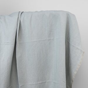 Zielonkawoszara prana tkanina 4 Grey green linen fabric