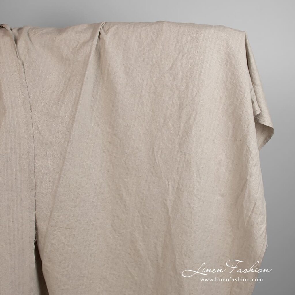 Natural color linen cotton fabric