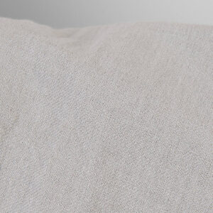 Washed linen cotton fabric light beige-grey melange, soft to touch
