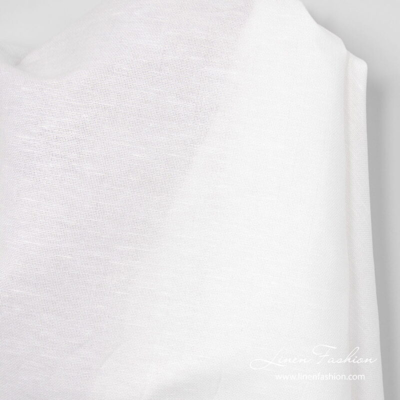 Linen cotton fabric optical white product photo