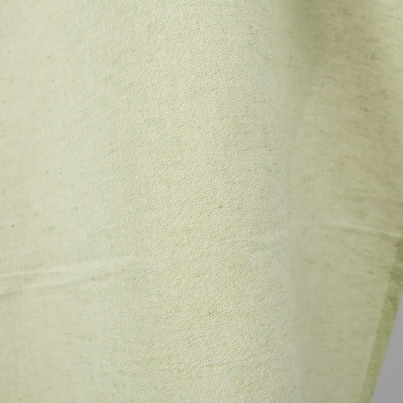 linen cotton light green fabric, medium weight