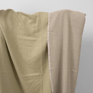 Zielonkawa prana tkanina dwustronna 6 Olive green washed fabric double-sided