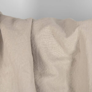 Prany piaskowy w szarość len z bawełną melanż 7 Heavy washed linen cotton fabric brownish grey colour detail