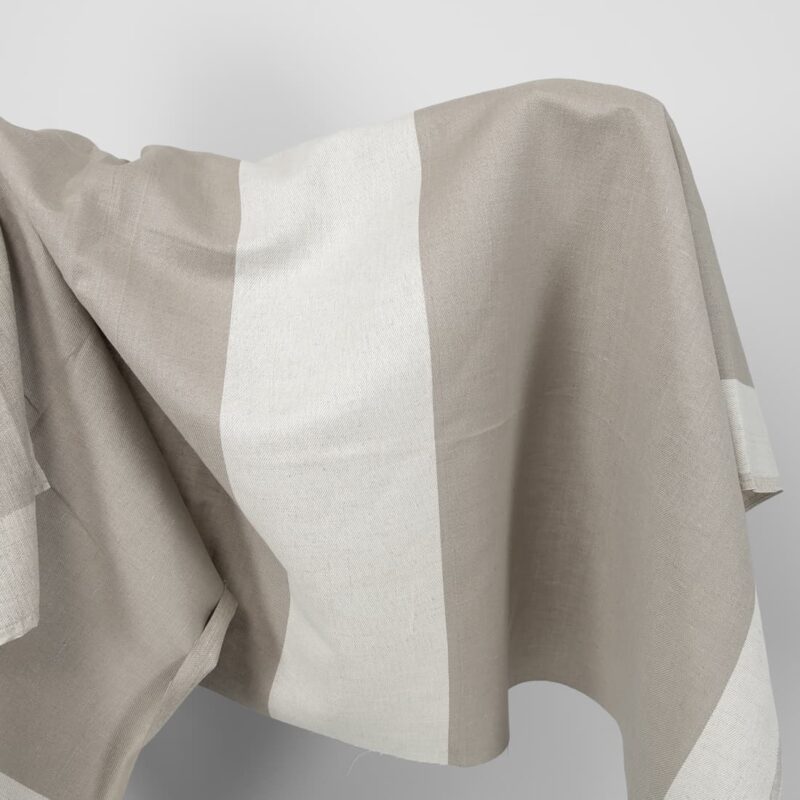 linen cotton fabric wide stripes