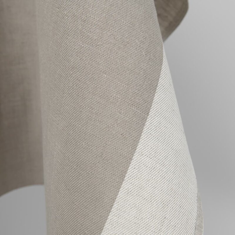 linen cotton fabric wide stripes, 245gr/m2