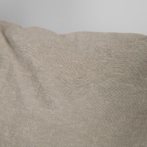 Washed linen cotton fabric white beige mix, stonewashed