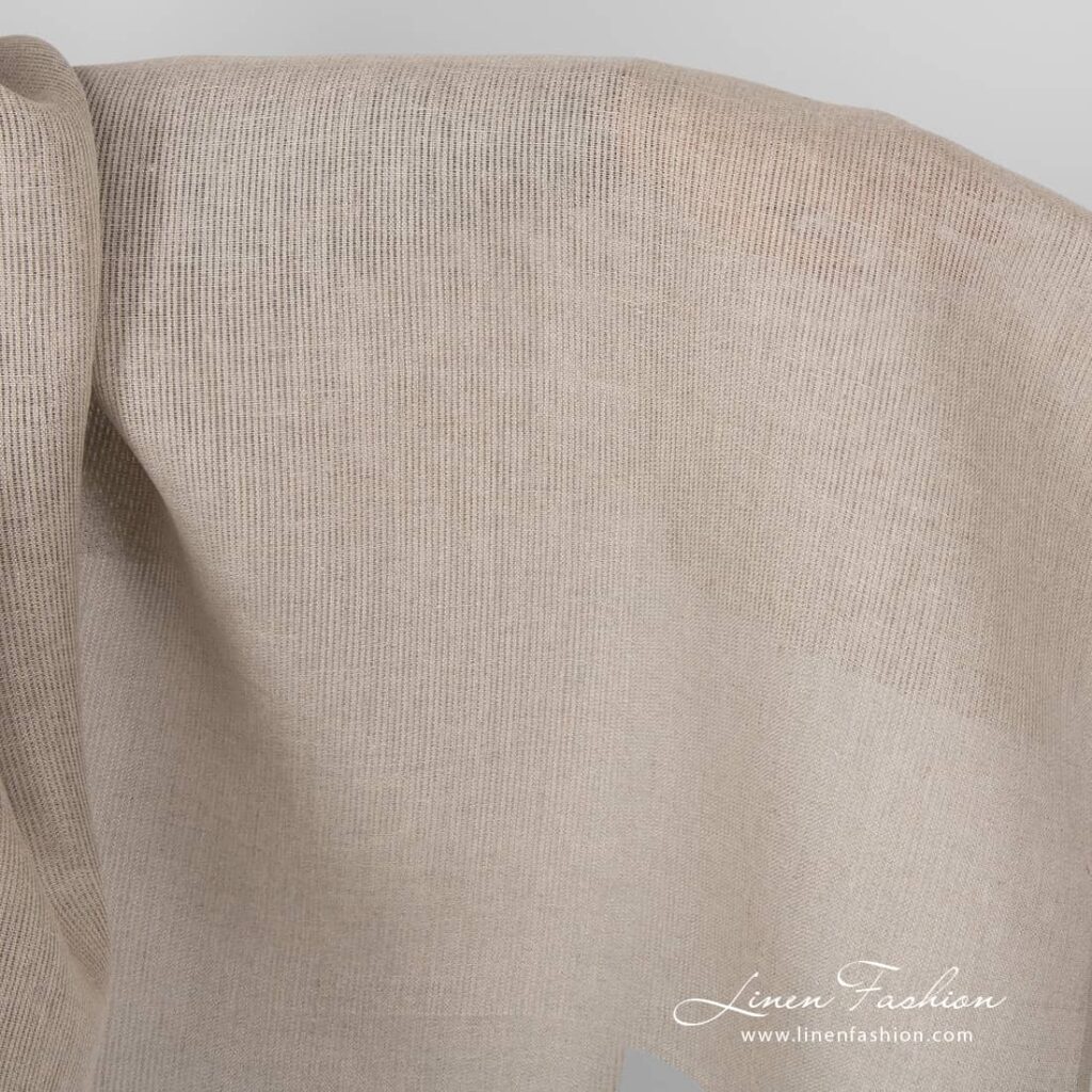 niebarwiony len 1 Natural flax colour linen fabric.