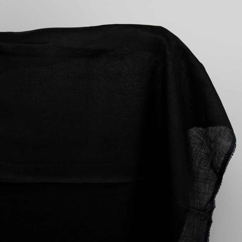 Black linen fabric