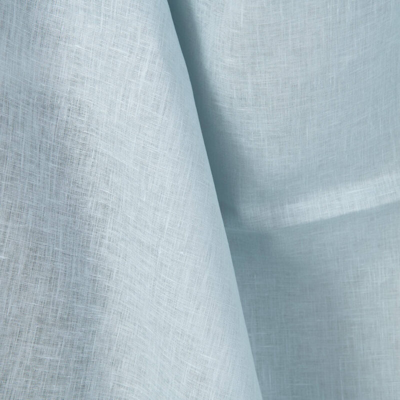 Linen fabric plain pale green, 150cm width