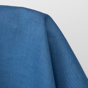 Tkanina lniana gładka średni niebieski