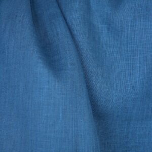 Tkanina lniana gładka średni niebieski