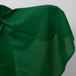 Emerald green linen cotton fabric
