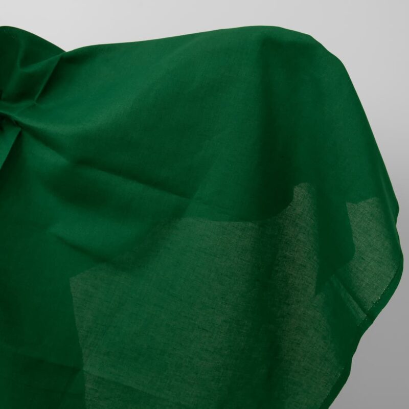 Emerald green linen cotton fabric