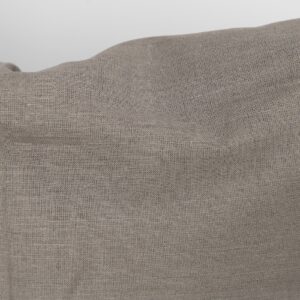 Linen cotton fabric natural and beige melange close up detail