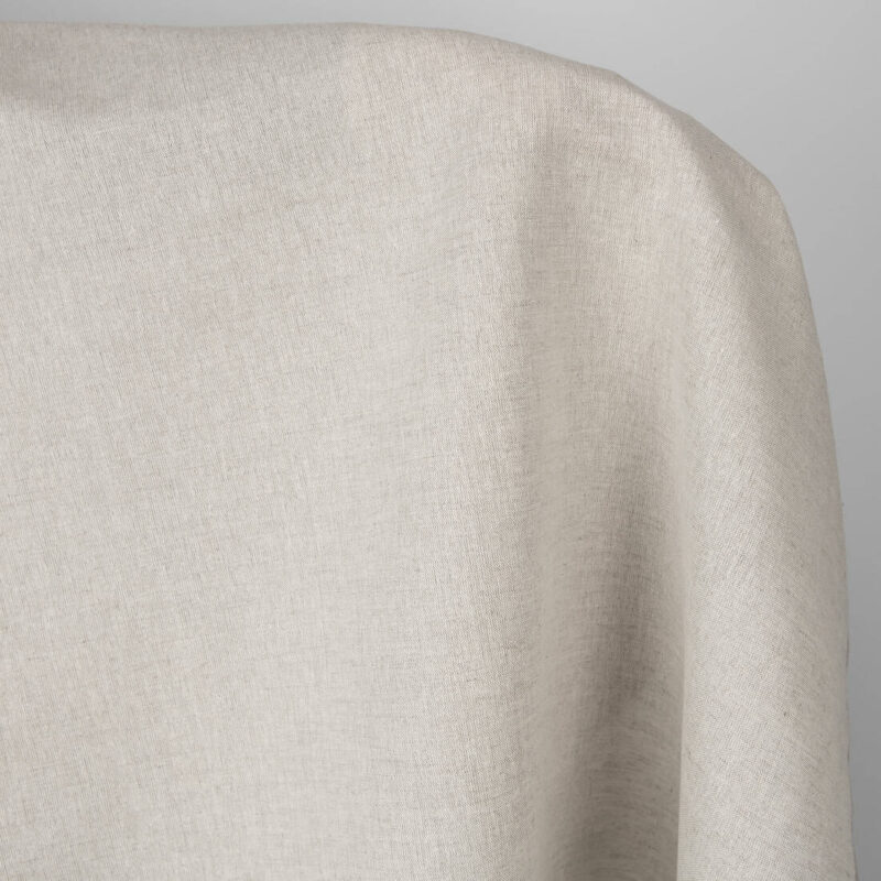 Lightweight, plainly-woven linen / cotton fabric in light grey for sewing a variety of home textile items as well as clothes and accessories