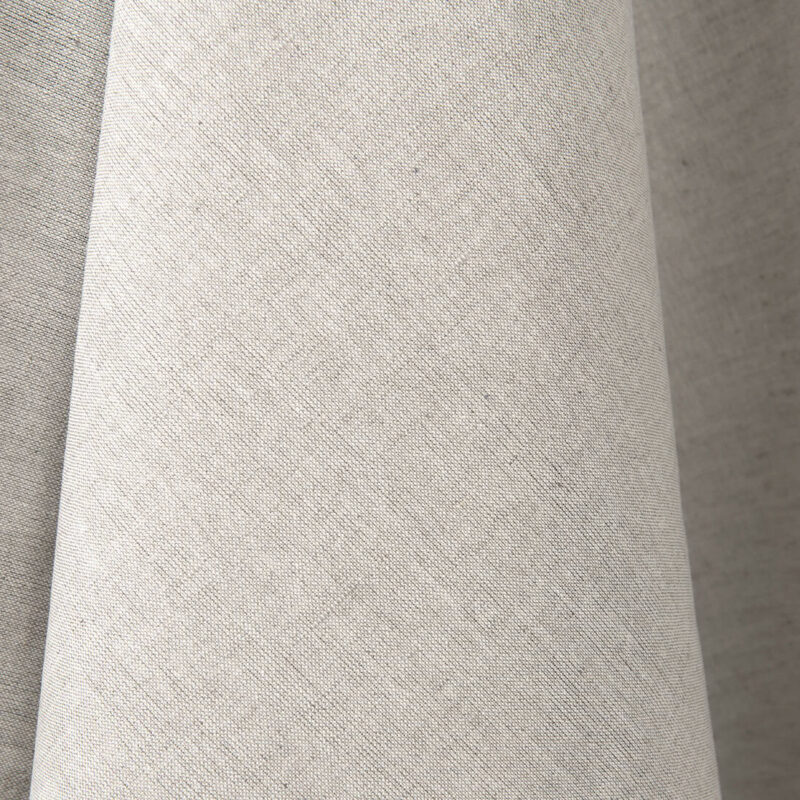 Lightweight, plainly-woven linen / cotton fabric in light grey