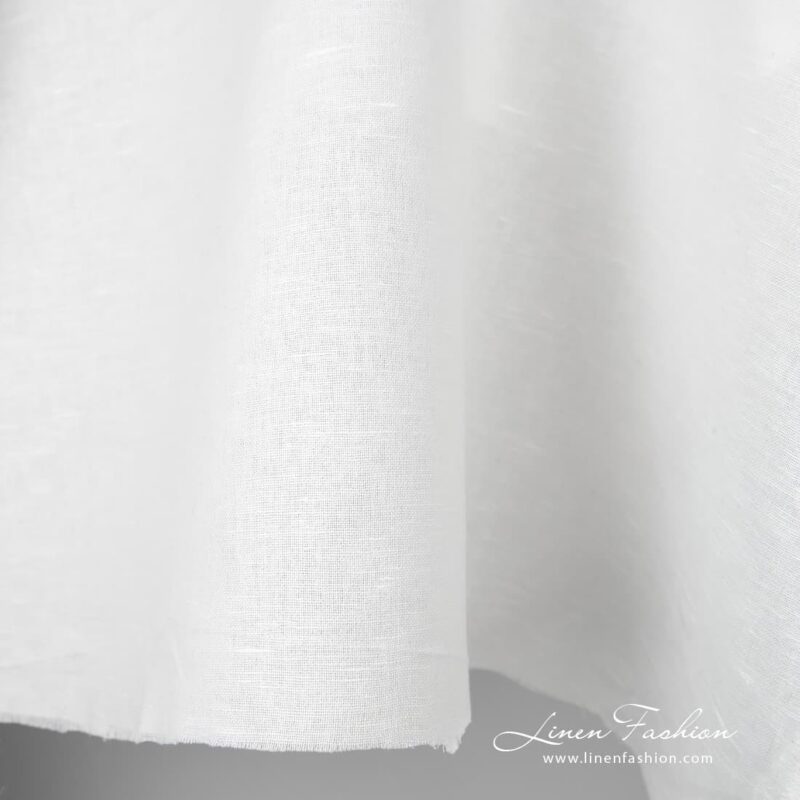 Off-white linen cotton fabric 280cm wide