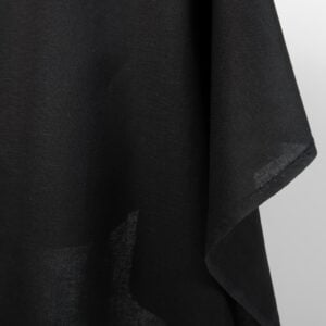 Linen cotton fabric black colour edge