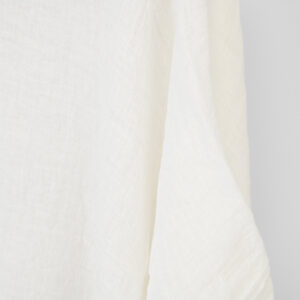 Linen fabric sheer off-white, washed, plain weave
