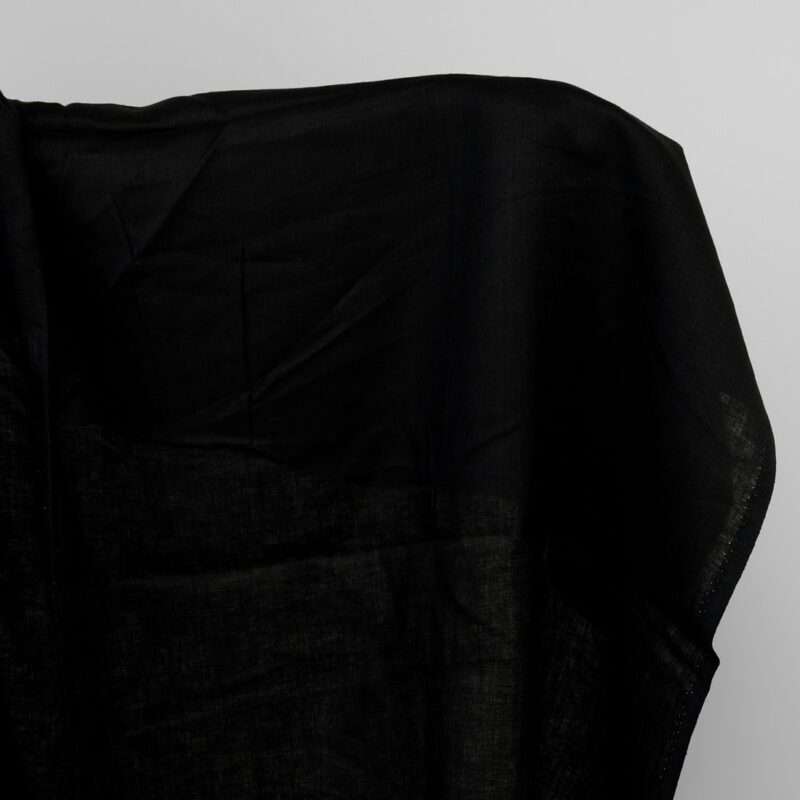 Black linen fabric