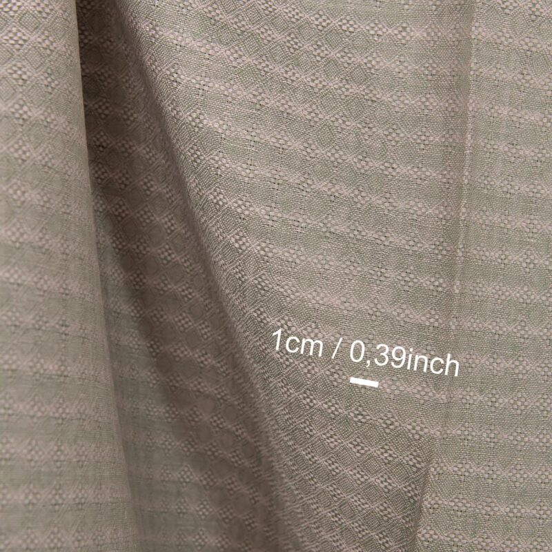 Linen fabric lilac green diamond pattern, with measurements