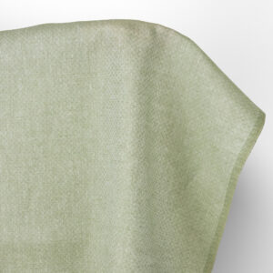 Tkanina lniana jasna szałwiowa zieleń wzór w romby